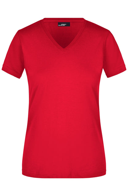 Ladie´s Slim Fit V-T - Red