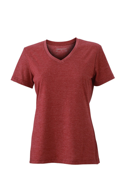 Ladie´s Heather T-shirt - Wine-melange