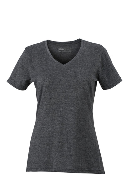 Ladie´s Heather T-shirt - Black-melange