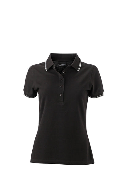 Ladies Polo - Black/White