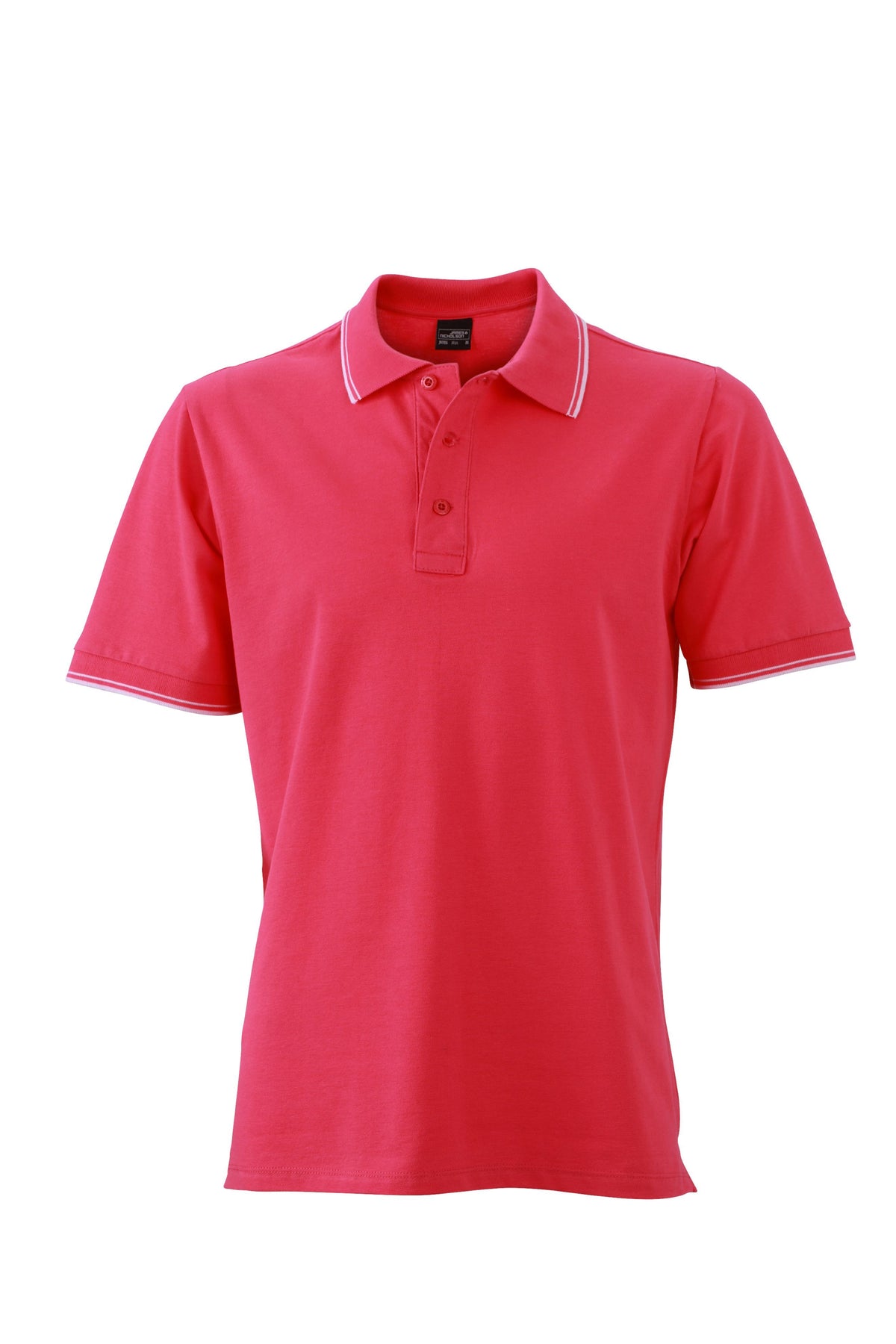 Men´s Polo - Pink/White
