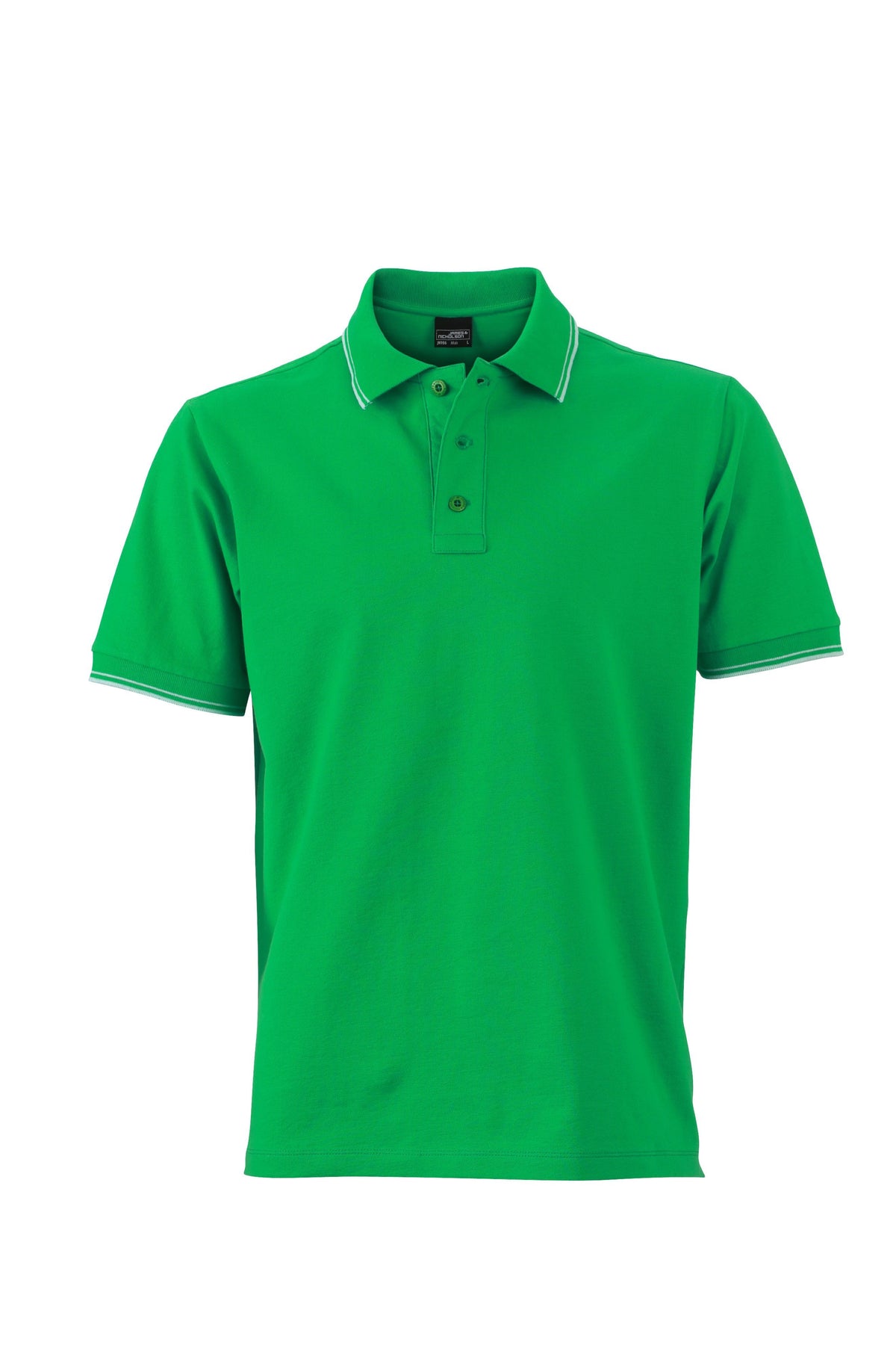 Men´s Polo - Ferngreen/White