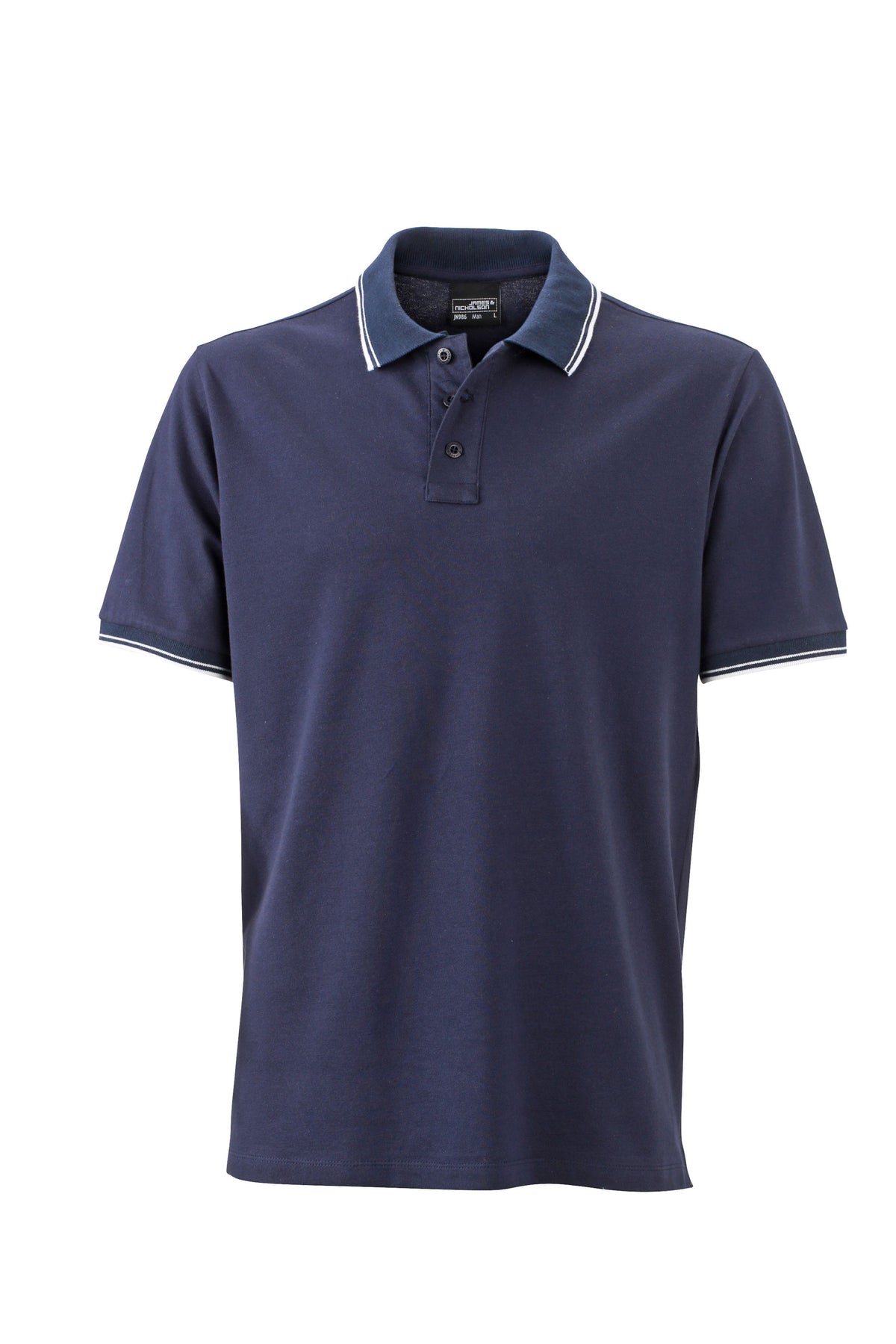 Men´s Polo - Navy/White