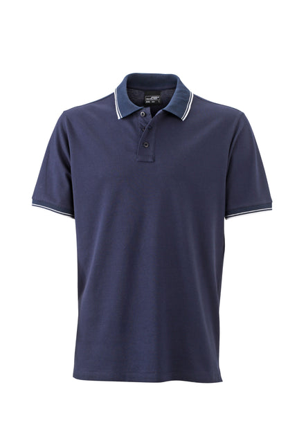 Men´s Polo - Navy/White