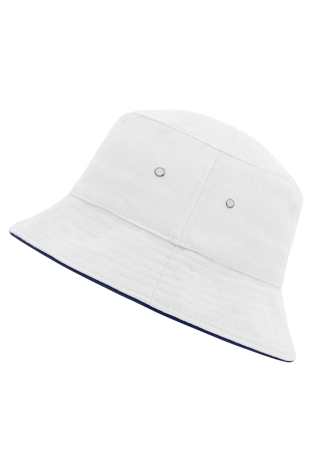 Fisherman Piping Hat - White/Navy