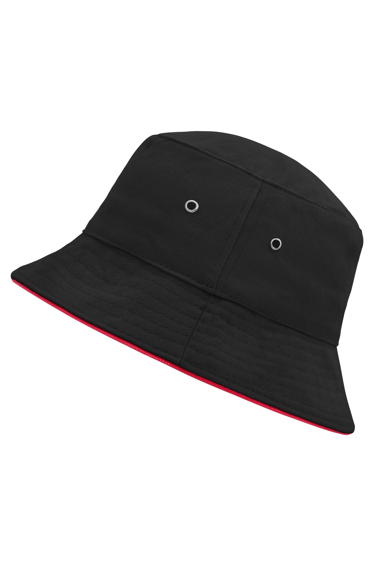 Fisherman Piping Hat - Black/Red
