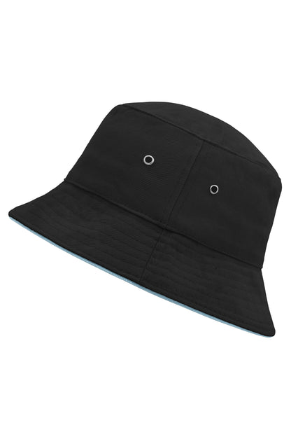 Fisherman Piping Hat - Black/mint