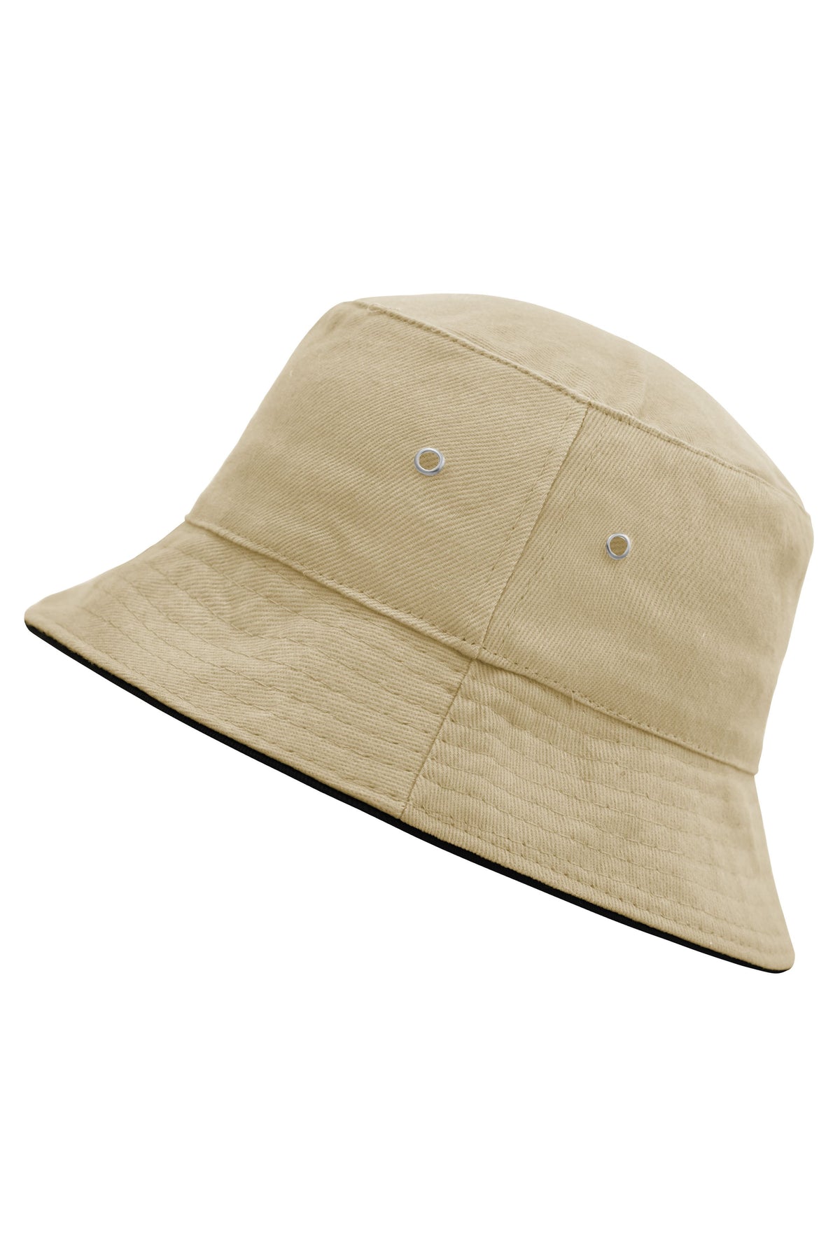 Fisherman Piping Hat - Khaki/Black
