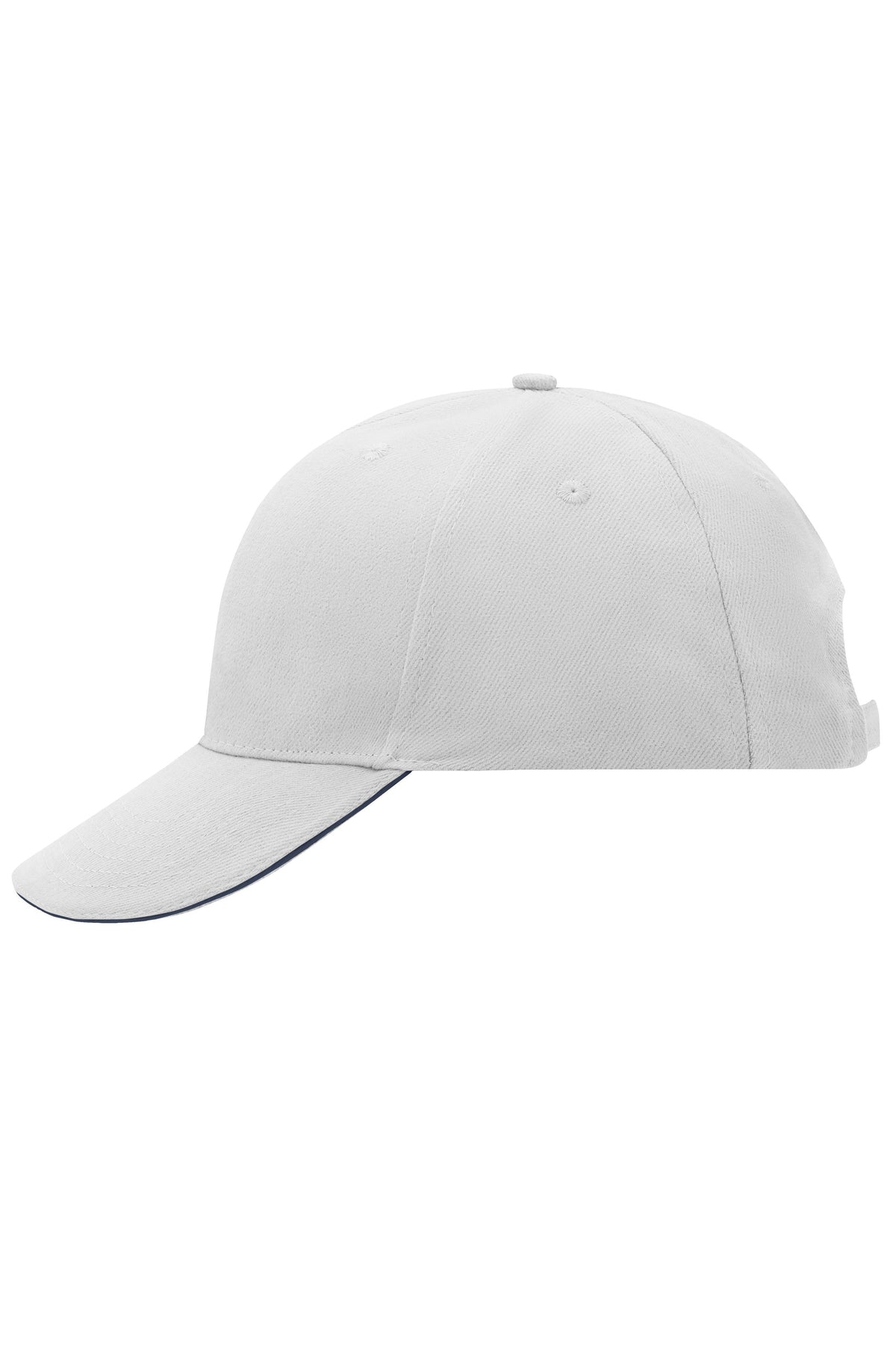 6 Panel Sandwich Cap - White/Navy