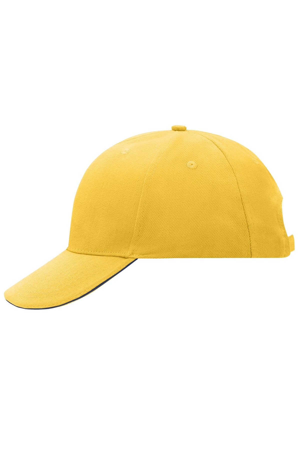 6 Panel Sandwich Cap - Gold Yellow/Navy