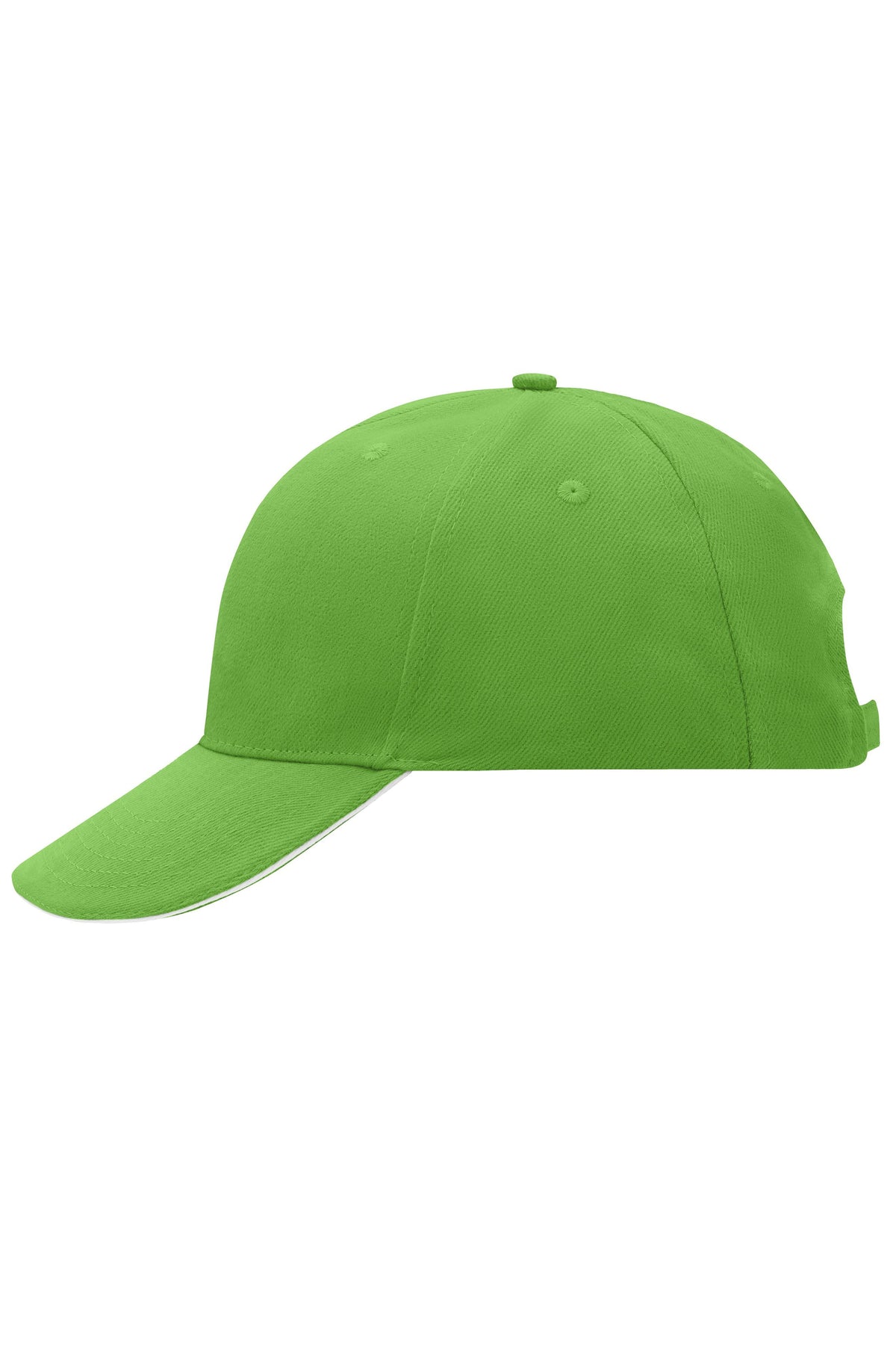 6 Panel Sandwich Cap - Limegreen/White