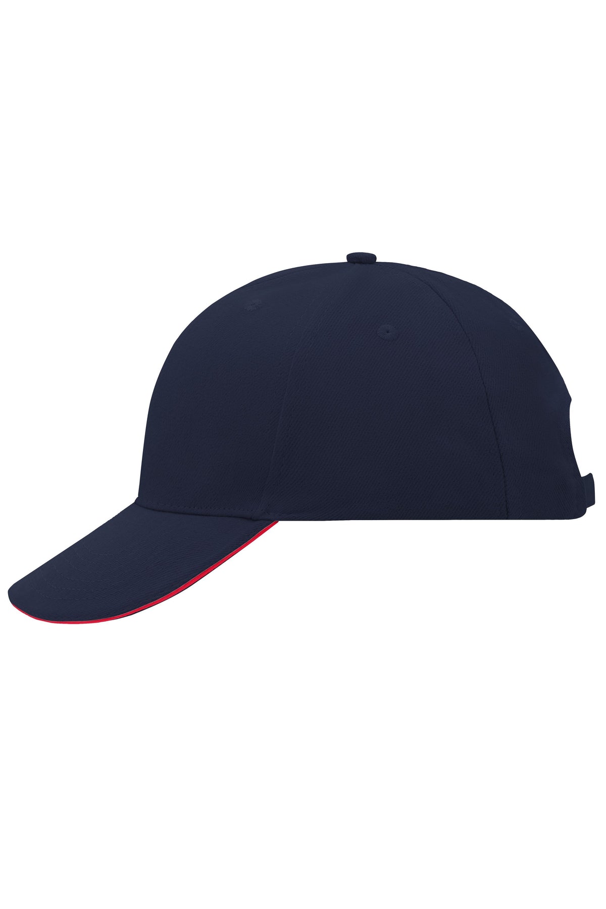 6 Panel Sandwich Cap - Navy/Red