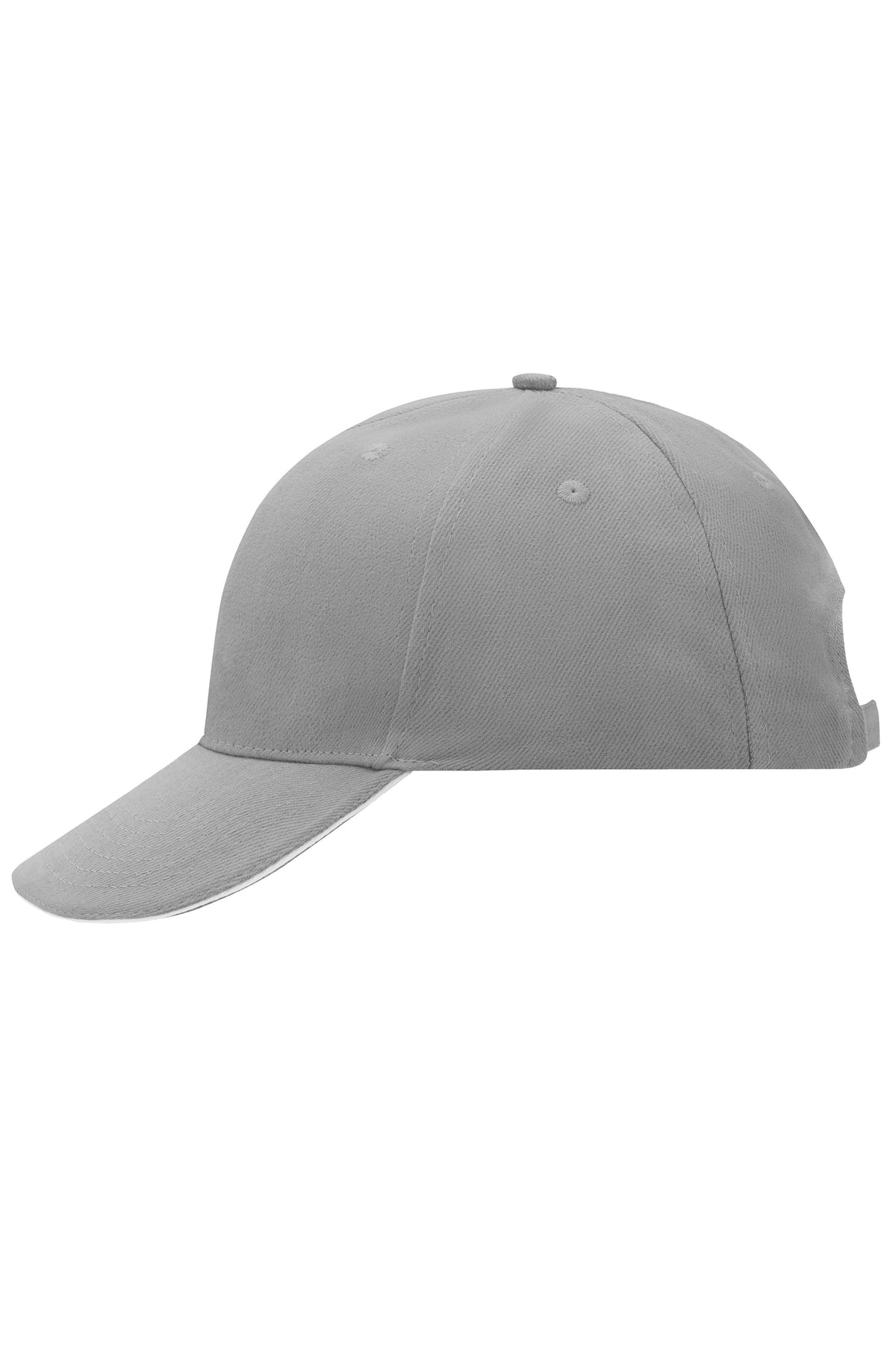 6 Panel Sandwich Cap - Dark Grey/White