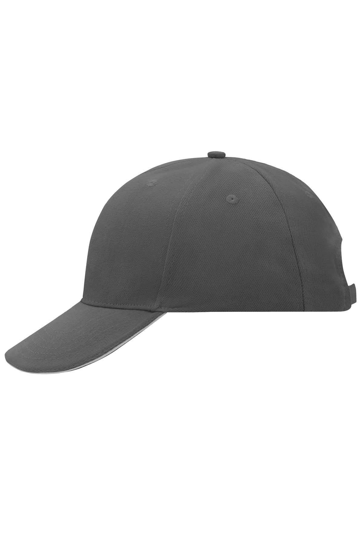 6 Panel Sandwich Cap - Graphite/Light Grey