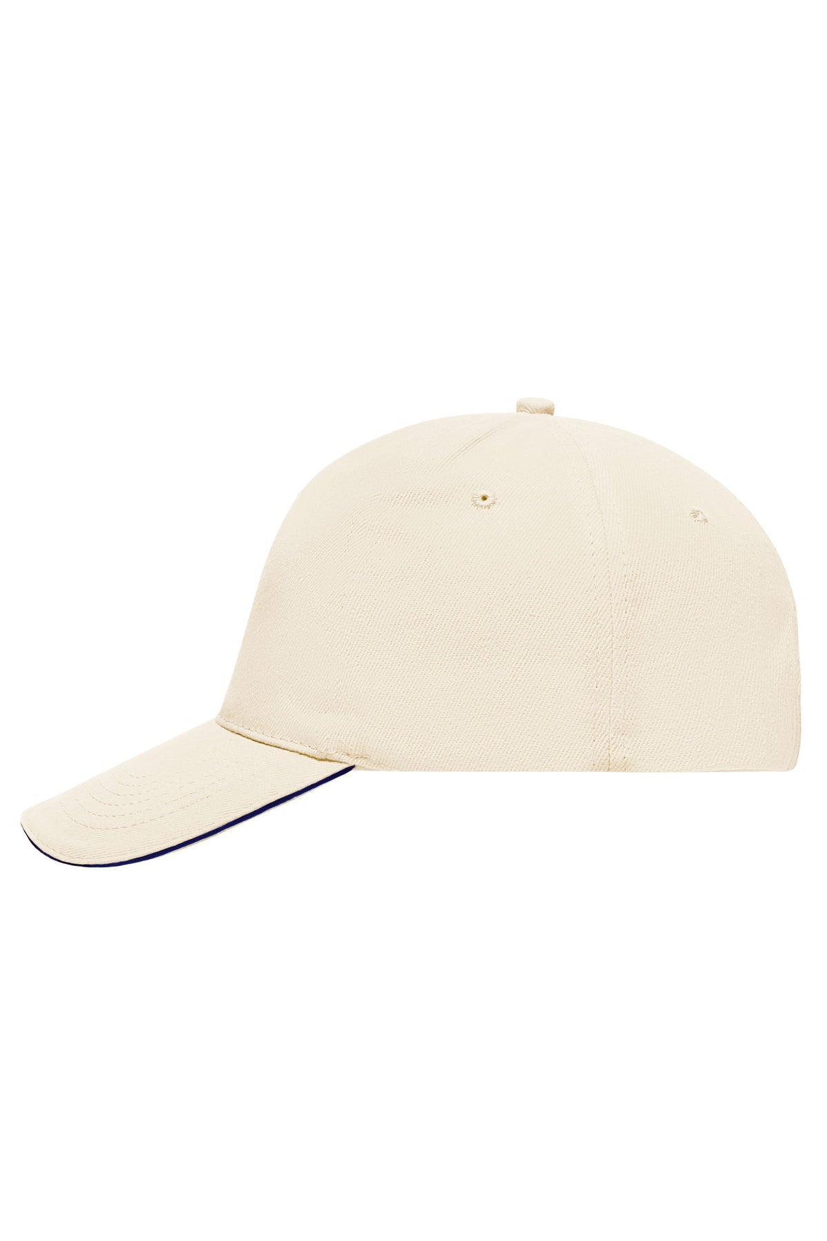 5 Panel Sandwich Cap - Natural/Navy