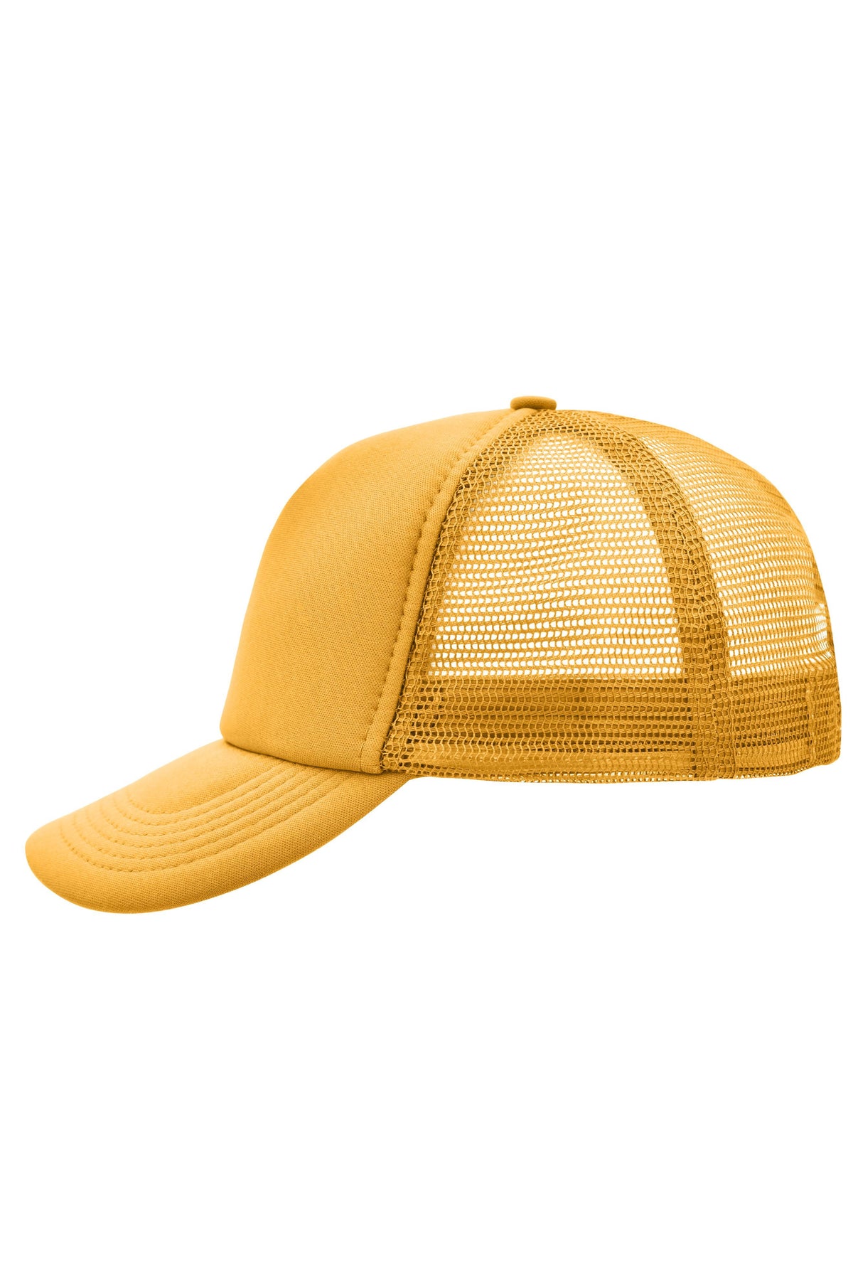 5 Panel Polyester Mesh Cap - Gold-Yellow