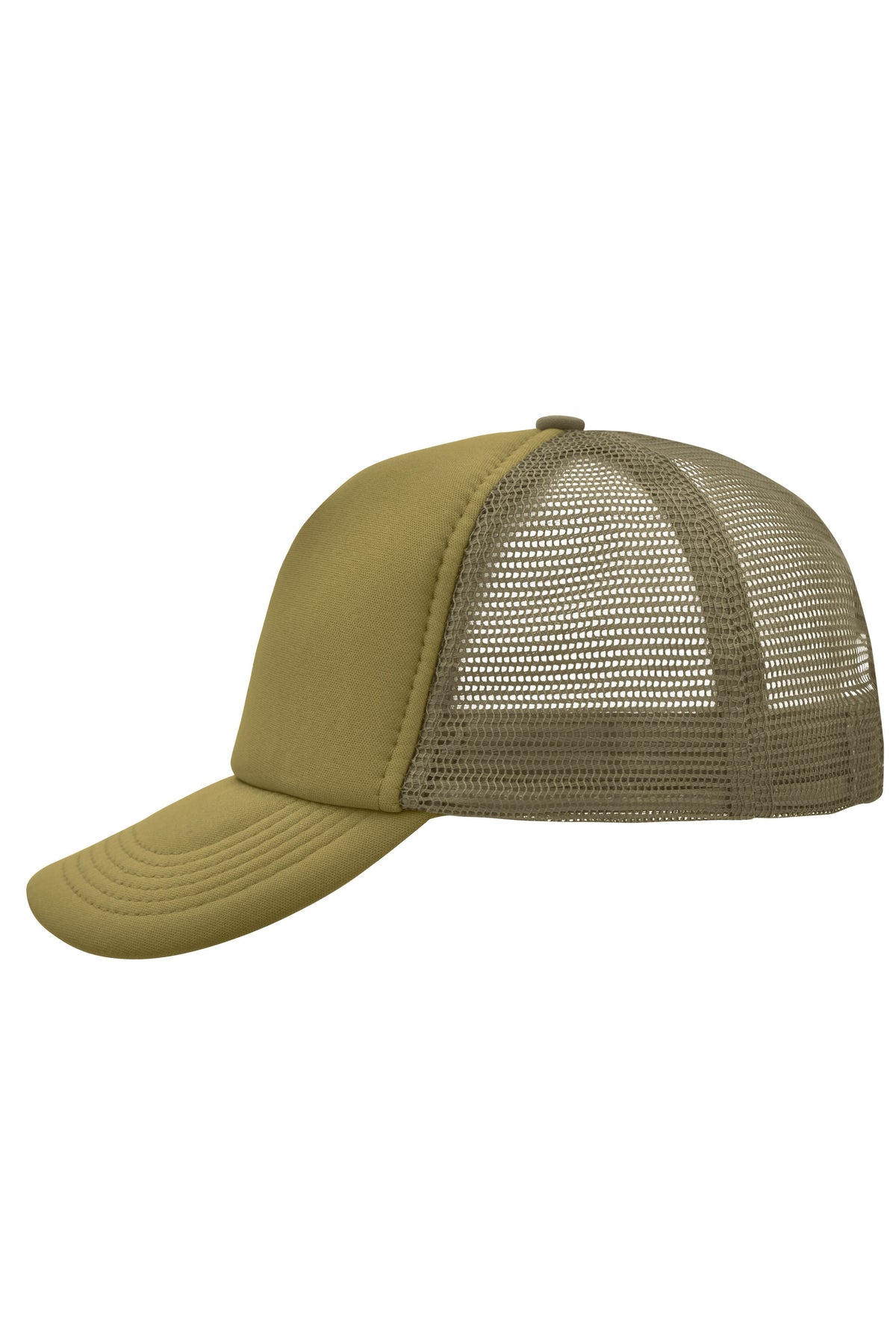5 Panel Polyester Mesh Cap - Olive