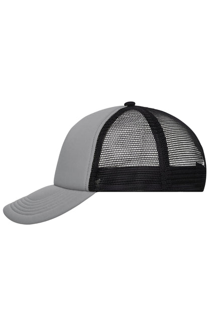5 Panel Polyester Mesh Cap - Dark-Grey/Black