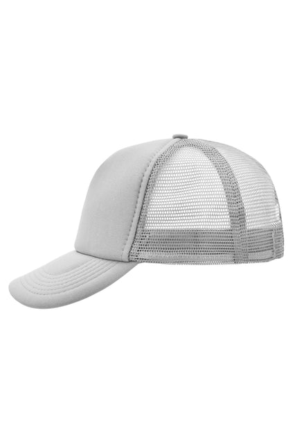 5 Panel Polyester Mesh Cap - Light-grey