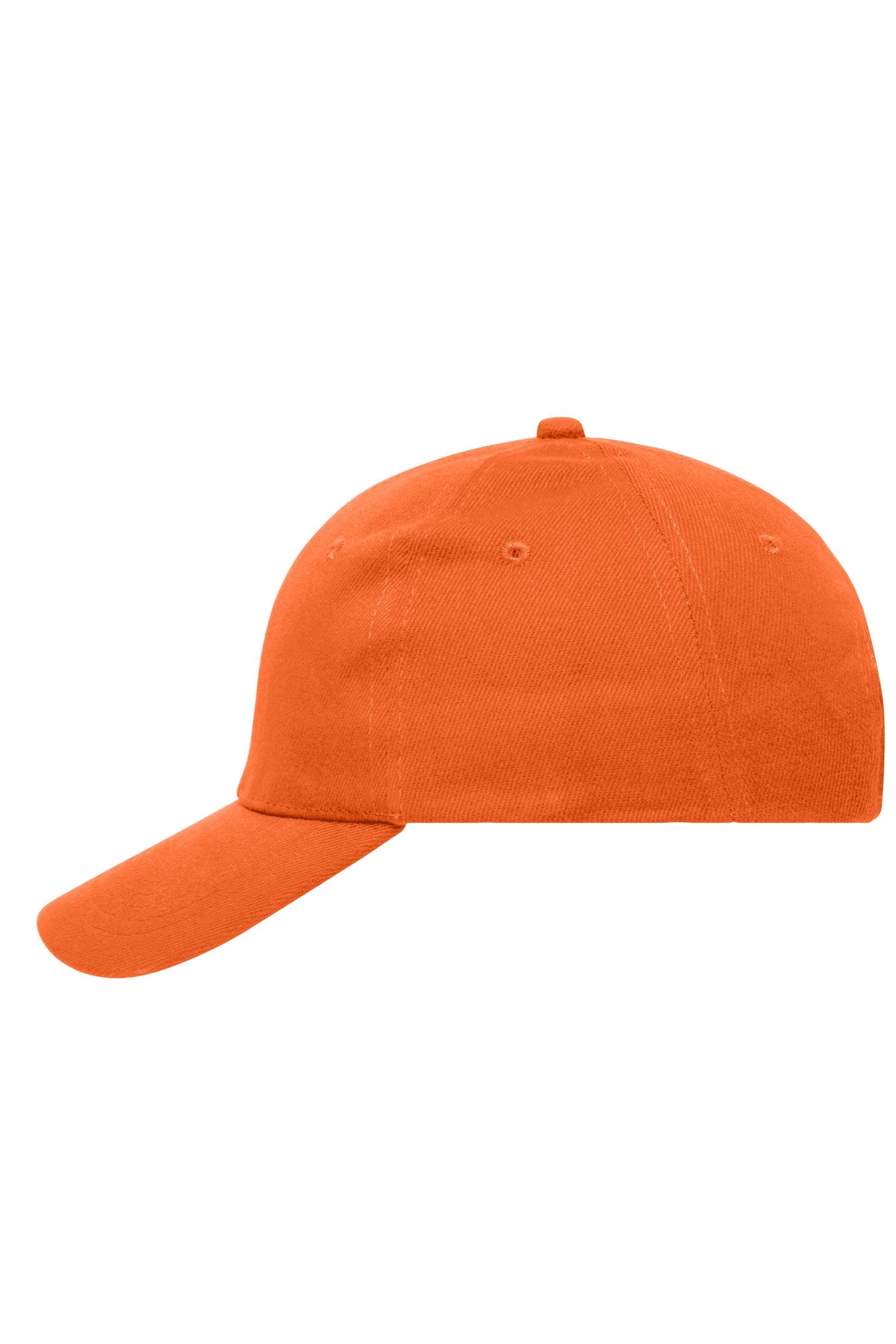 6 Panel Cap Heavy Cotton - Orange