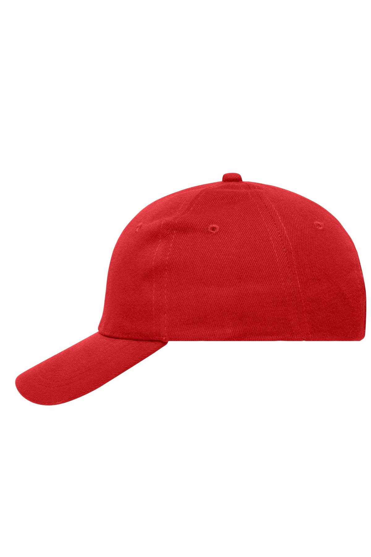 6 Panel Cap Heavy Cotton - Red