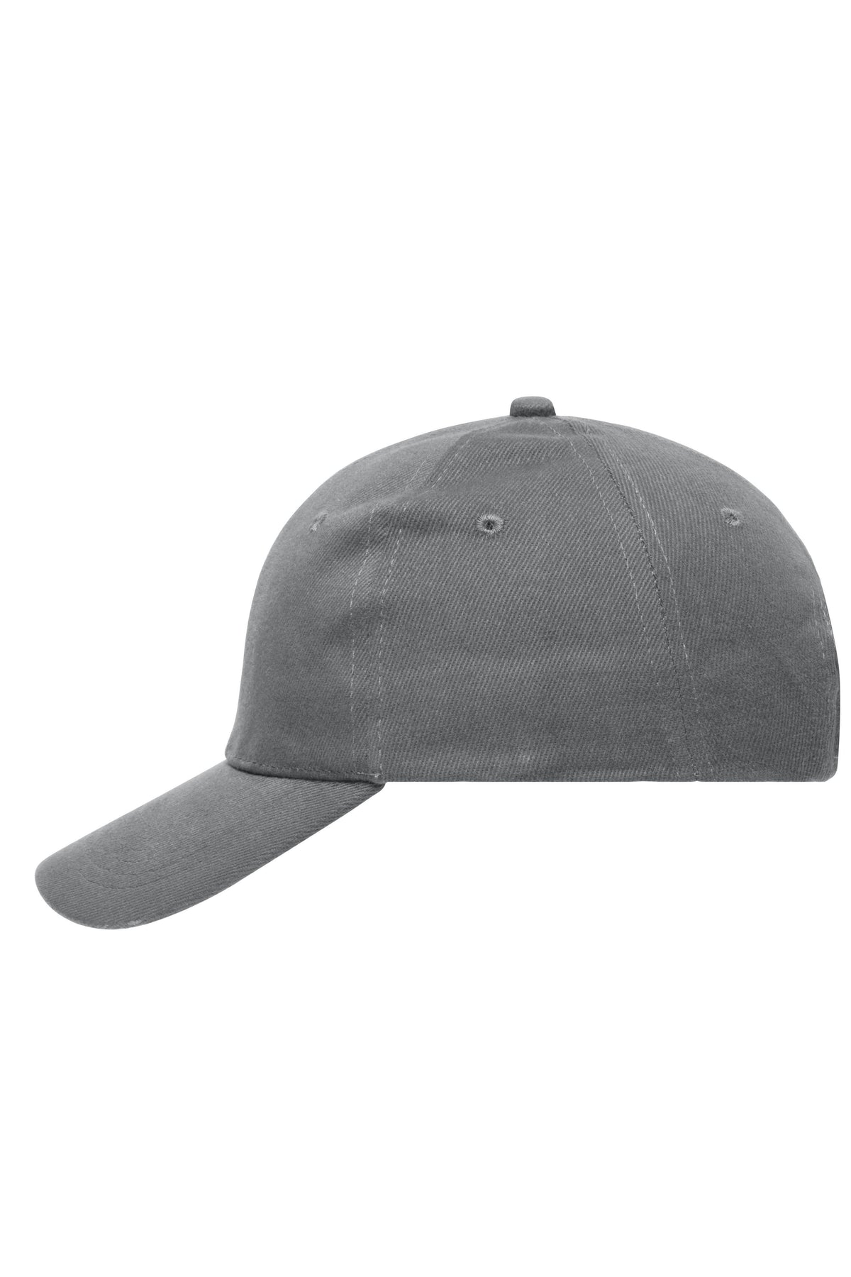 6 Panel Cap Heavy Cotton - Dark-Grey