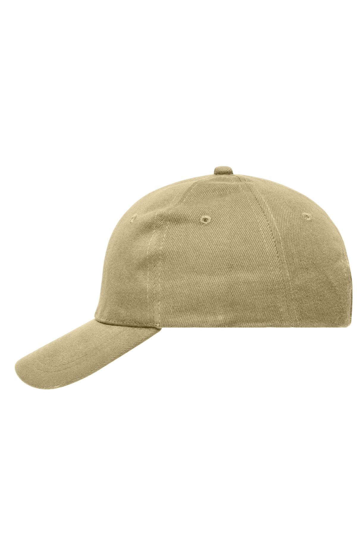 6 Panel Cap Heavy Cotton - Beige