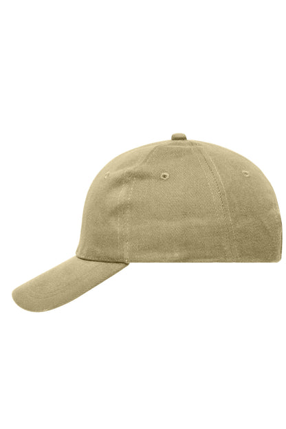 6 Panel Cap Heavy Cotton - Beige