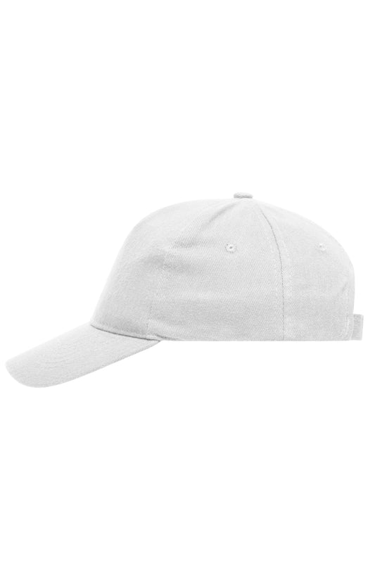 5 Panel Cap heavy cotton - White