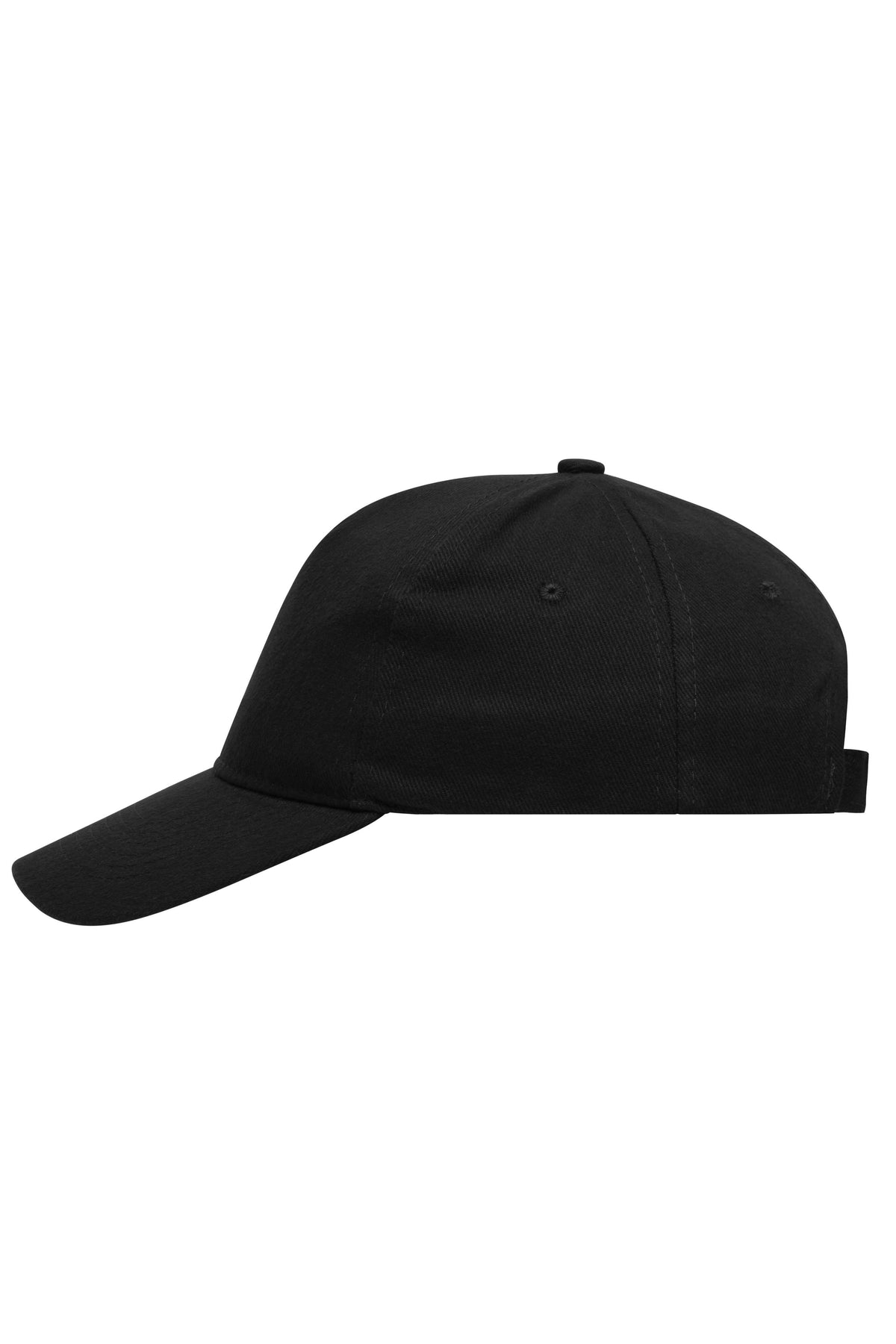 5 Panel Cap heavy cotton - Black