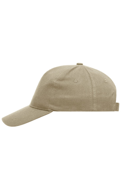 5 Panel Cap heavy cotton - Beige