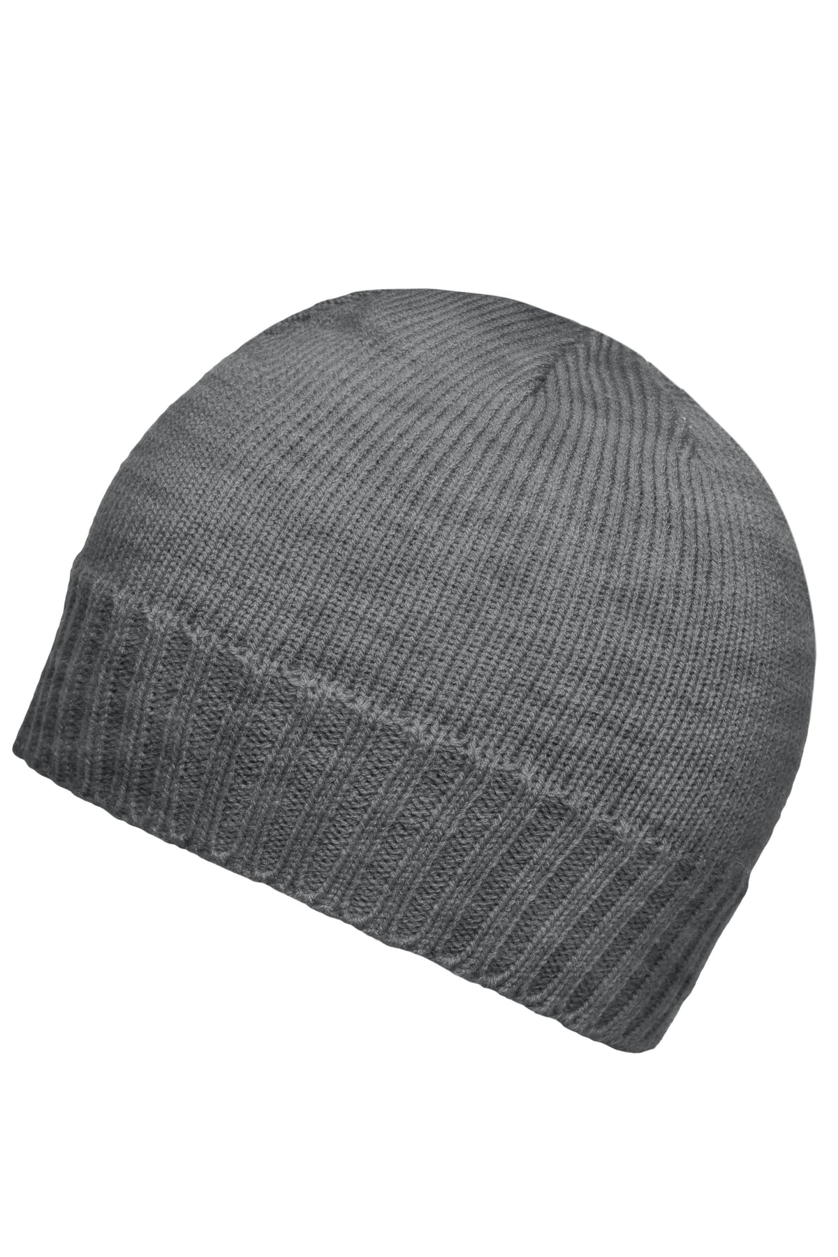 Rib-Beanie - Dark Grey Melange