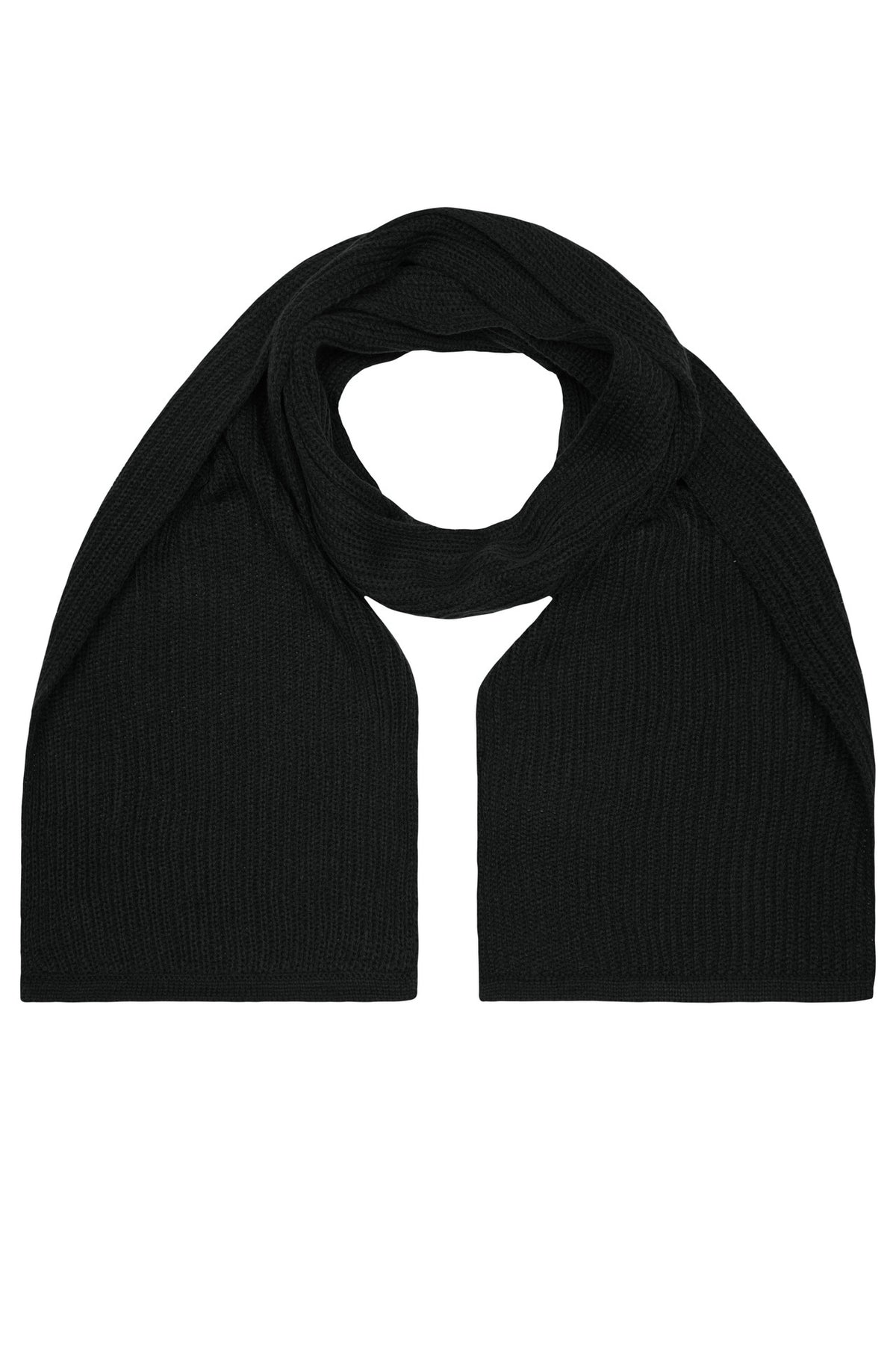 Knitted Scarf - Black