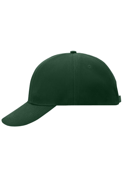 Turned 6 Panel Cap Laminated - Dark-Green