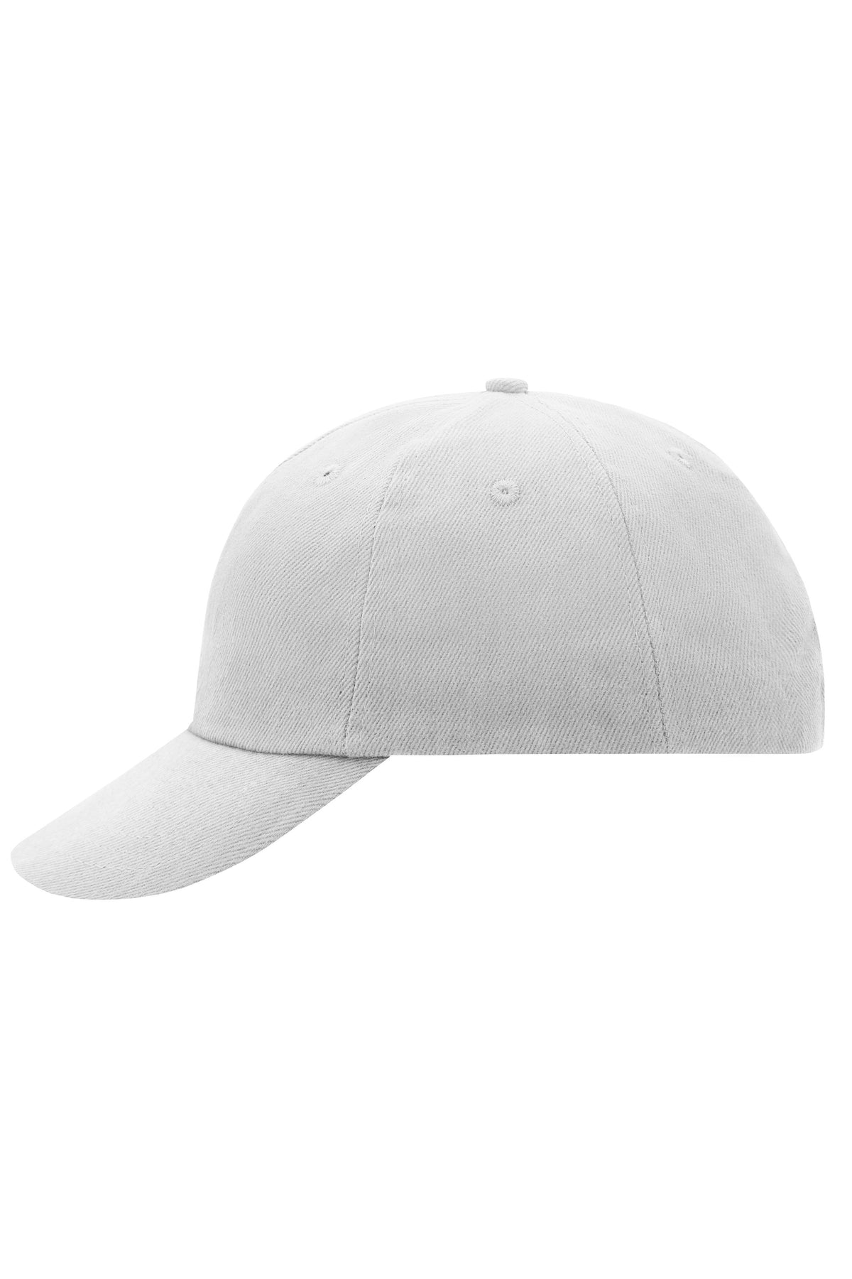 6 Panel Raver Cap - White