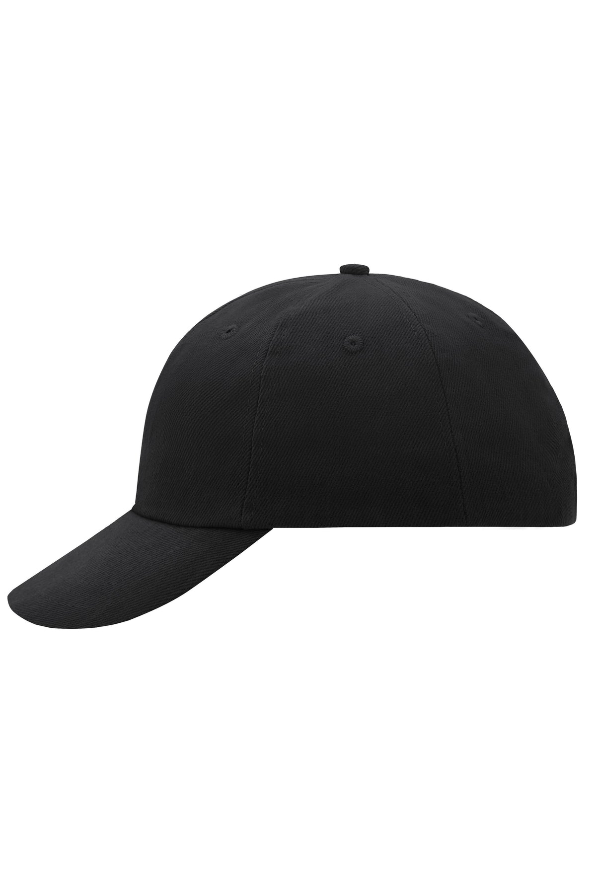 6 Panel Raver Cap - Black