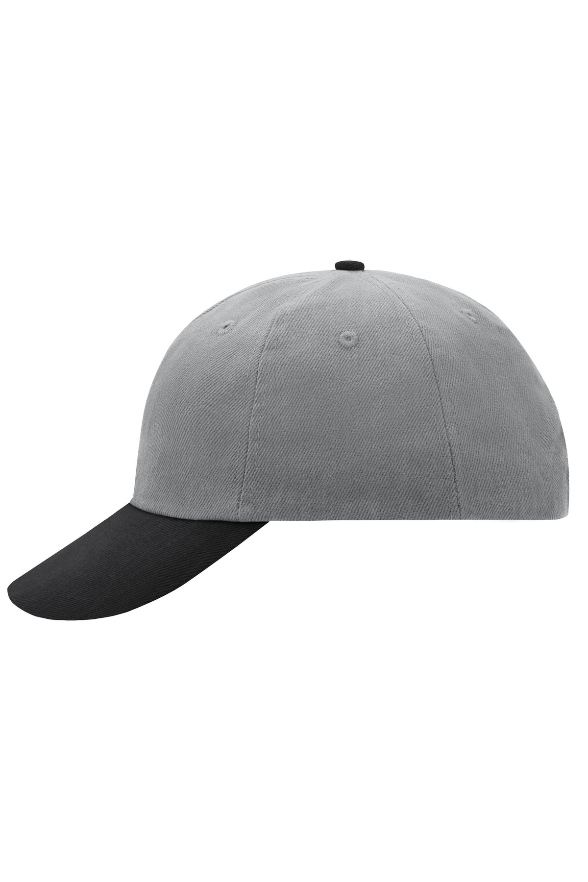 6 Panel Raver Cap - Light-grey/Black