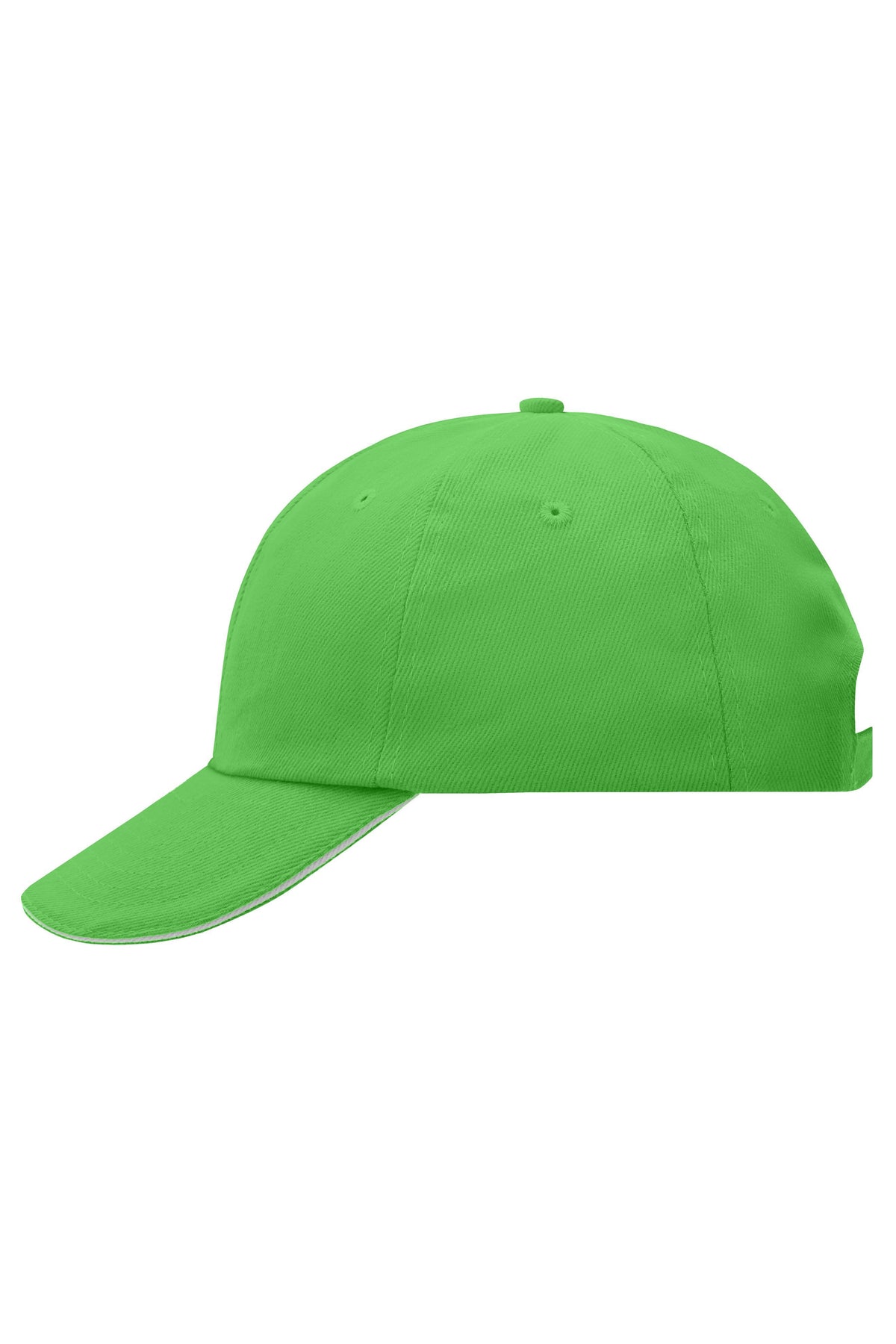 6 Panel Raver Sandwich Cap - Limegreen/White