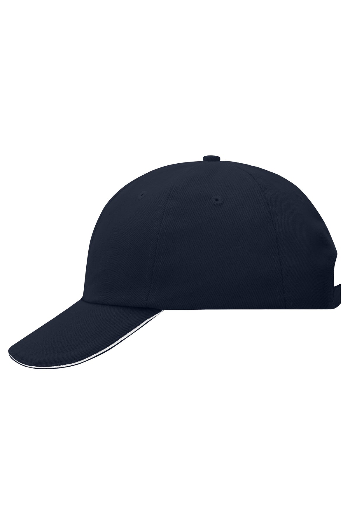6 Panel Raver Sandwich Cap - Navy/White