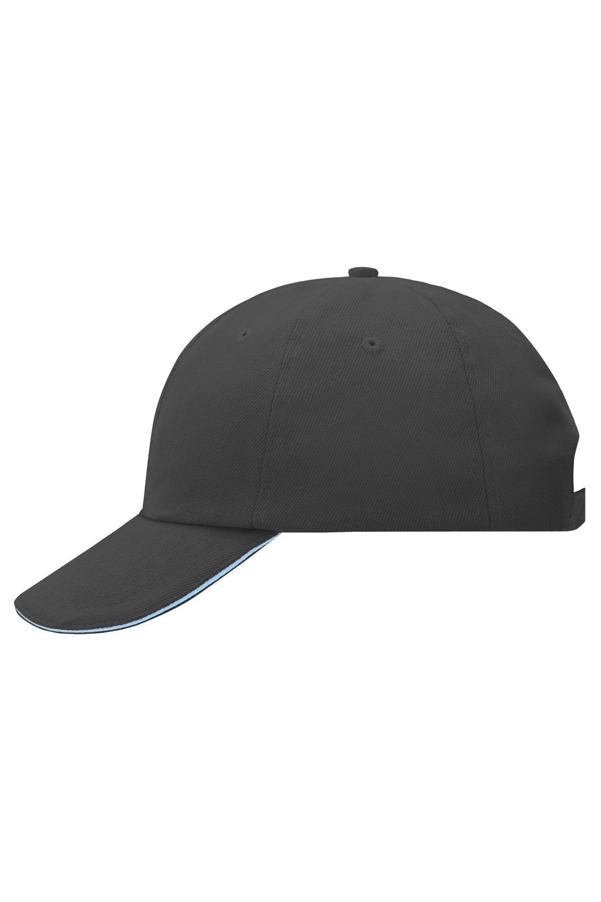 6 Panel Raver Sandwich Cap - Graphite/Aqua