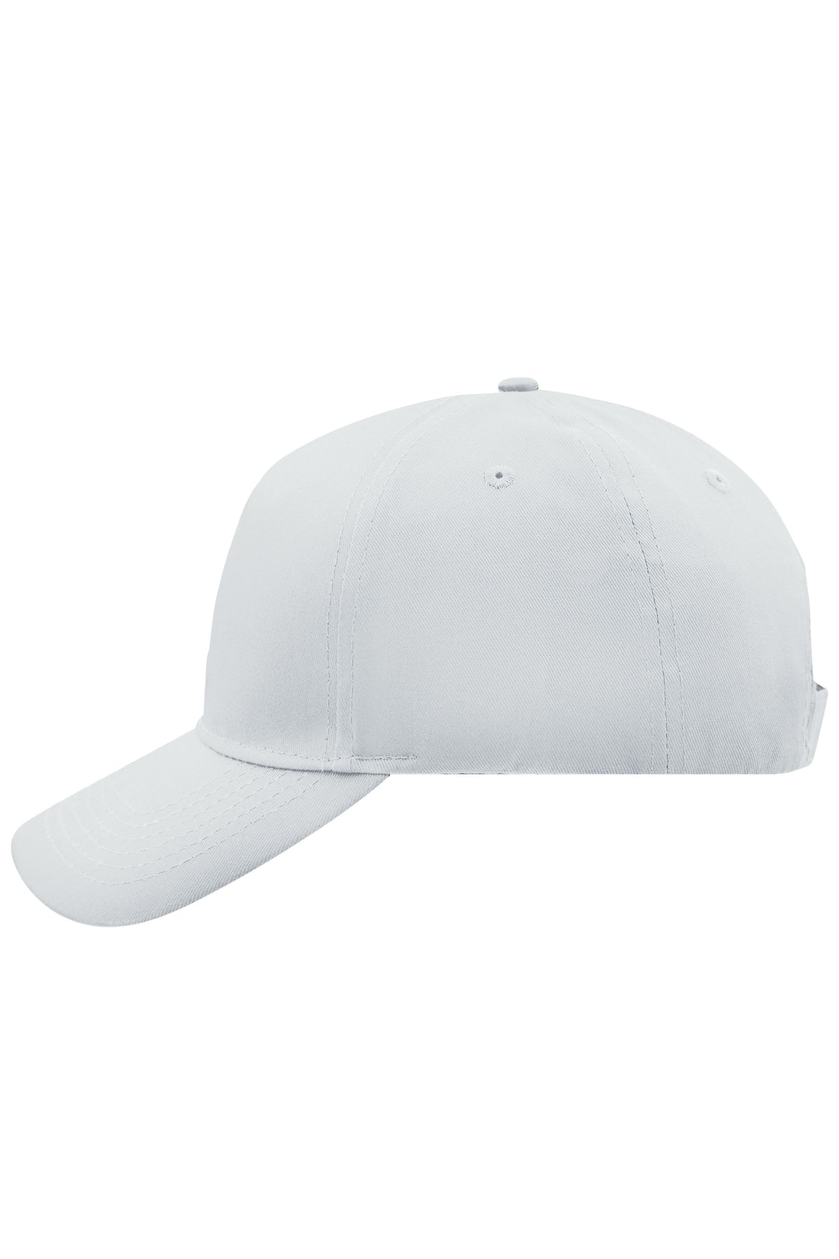 Unbrushed 5 Panel Cap - White