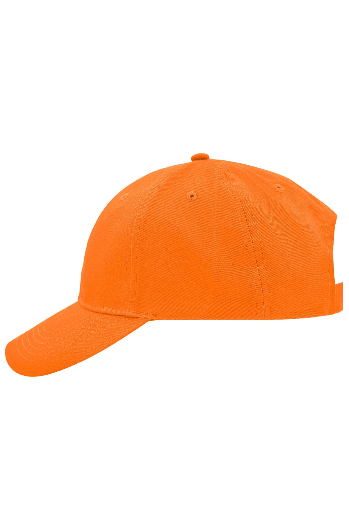 Brushed 6 Panel Cap - Orange