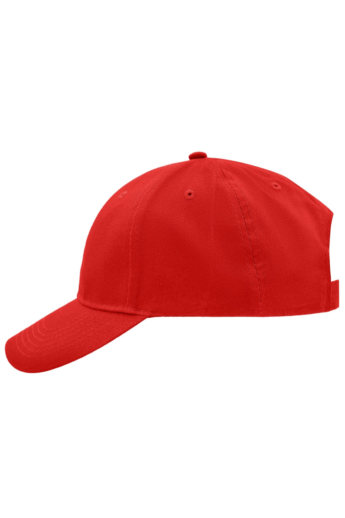 Brushed 6 Panel Cap - Red