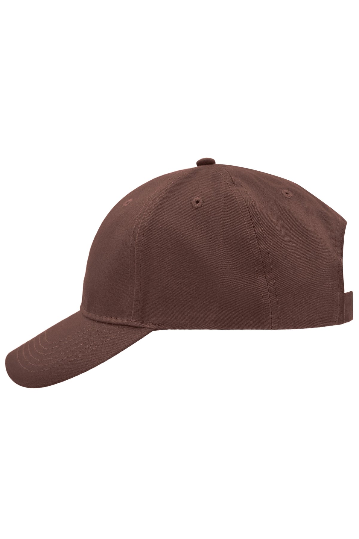 Brushed 6 Panel Cap - Brown