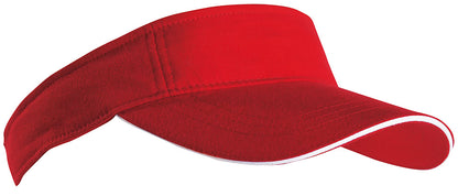 Sandwich Sunvisor - Red/White