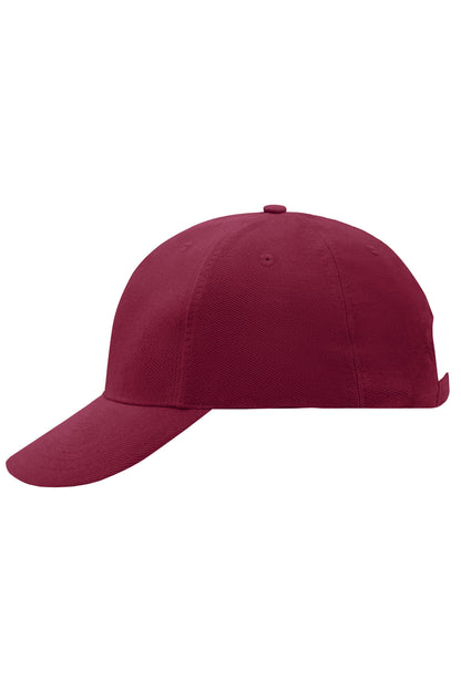 6 Panel Raver Cap laminated - Burgundy
