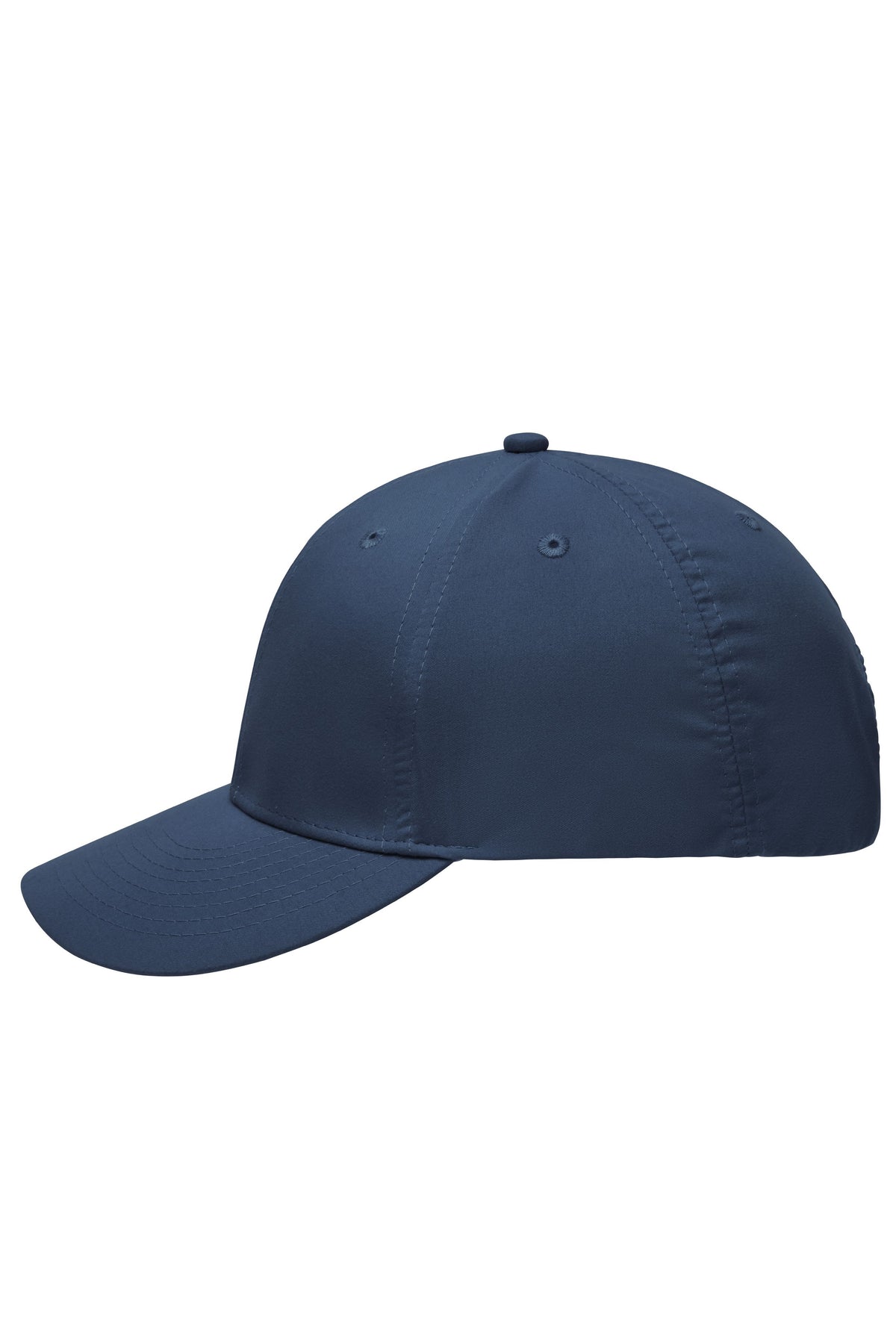 6 Panel Polyester Peach Cap - Navy