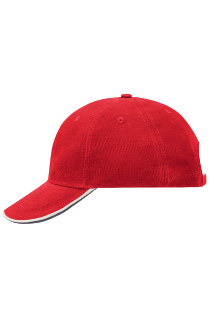 Double Sandwich Cap - Red/White/Navy