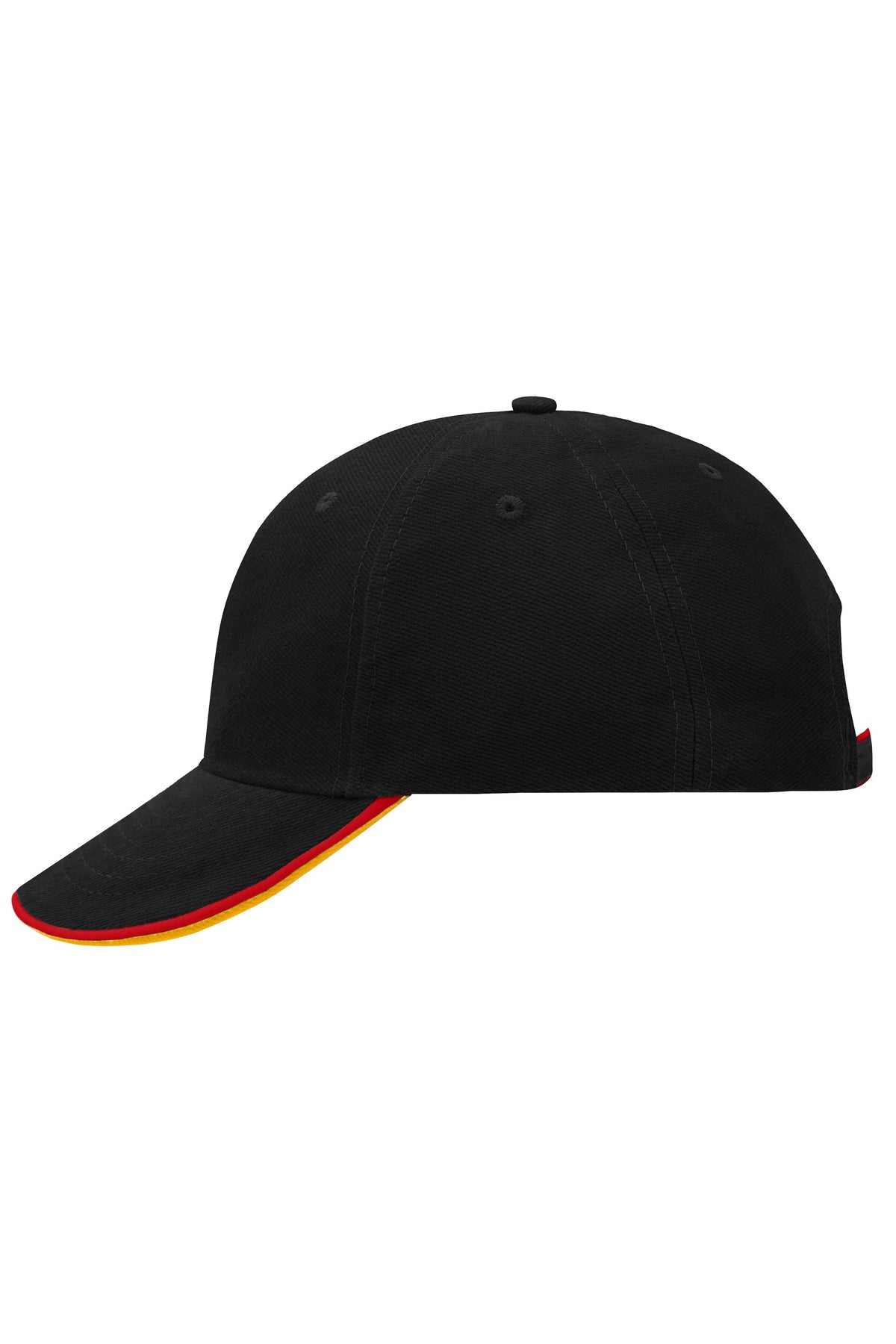 Double Sandwich Cap - Black/Red/Gold