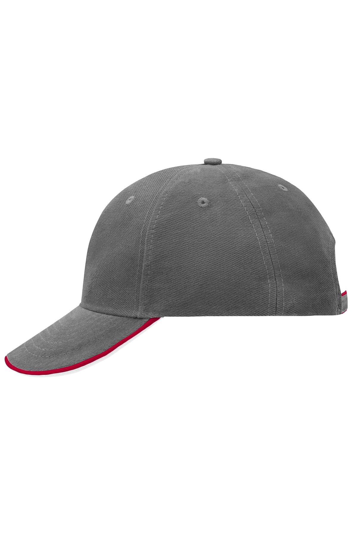 Double Sandwich Cap - Dark Grey/Red/White